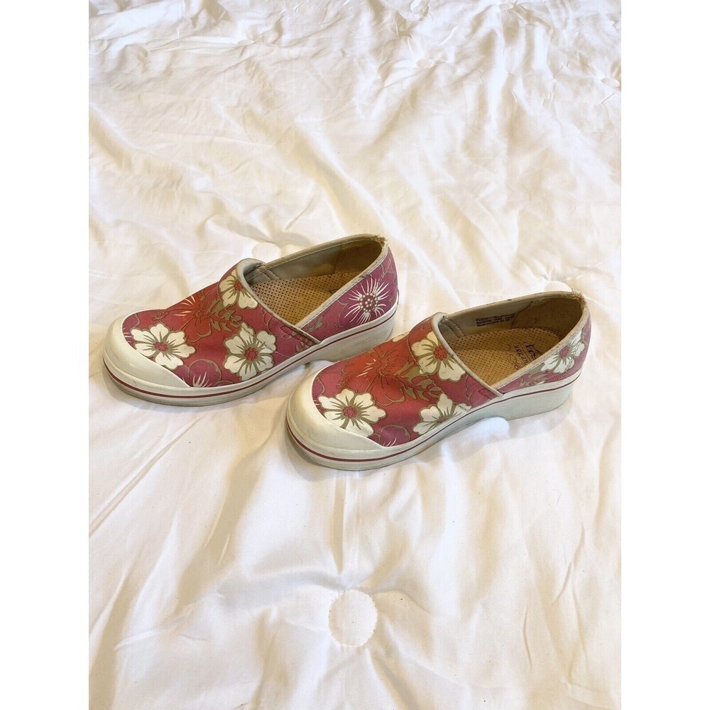 DANSKO Women’s Size 38 (7.5-8) Vegan Pink Floral Comfort Clogs | Slip Resistant